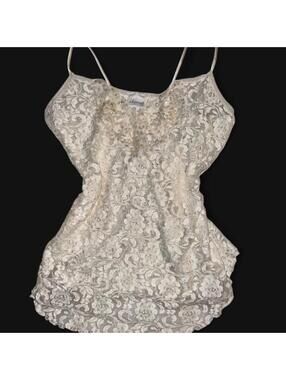 Adonna Women's Cream and White Vests-tanks-cami